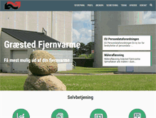 Tablet Screenshot of graested-fjernvarme.dk